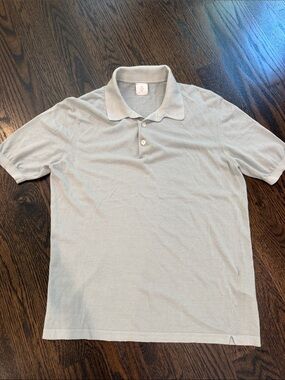 Eleventy Men's Light blue Polo Shirt — Soft Knit Short-Sleeve